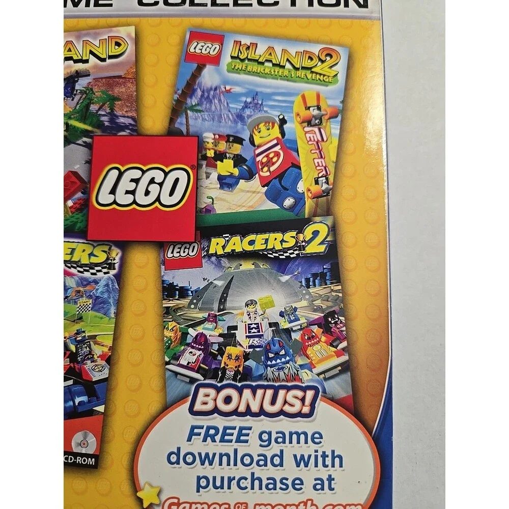 2007 Lego 4 Game Collection Set (Island, Island 2, Racers, Racers 2)